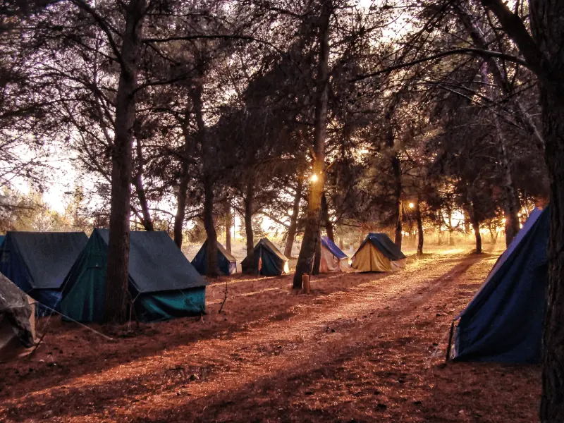 Var är de mest avkopplande platserna för gratis camping i Turkiet?