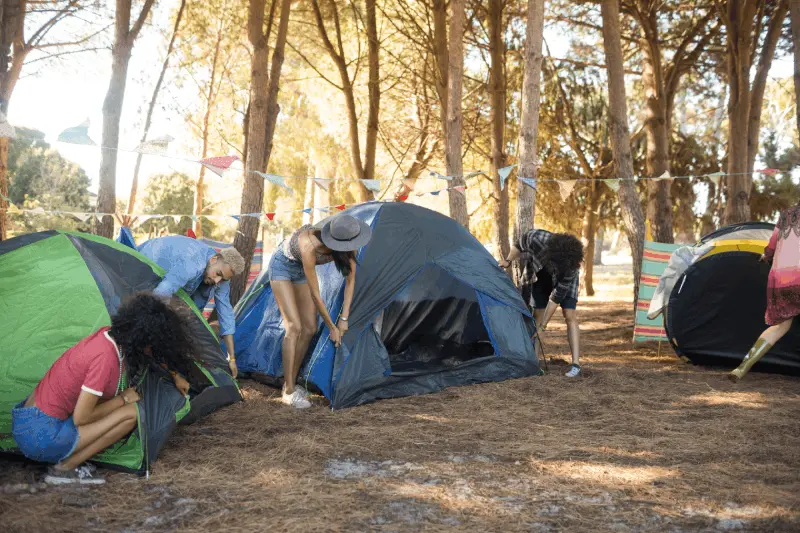 Vilka är de bästa campinganläggningarna med lekplatser som hela familjen kan besöka?