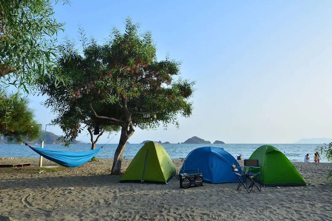 Fethiye karavan çadır kampı Karaot plajı — Muğla — küçük resim 5