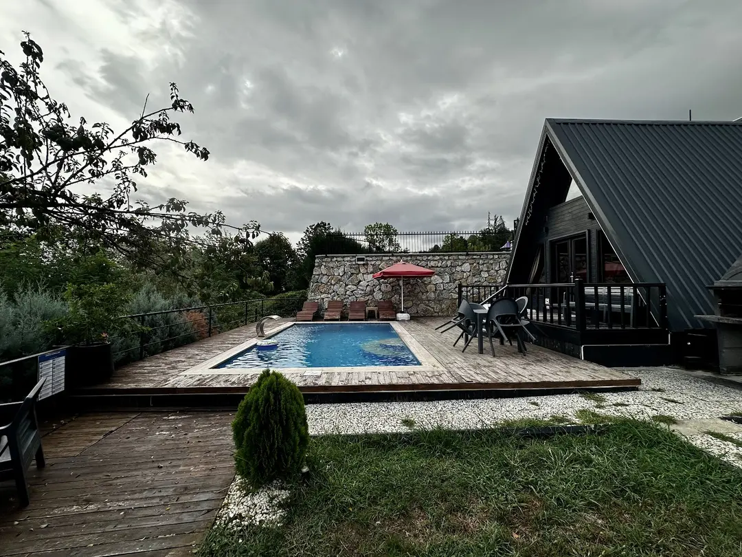 Black Wooden Bungalov
