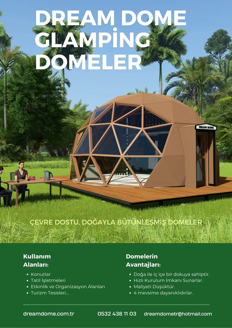DREAM DOME / Glamping Dome / Luxe Tent / Fanus Dome / Fanus Kubbe / — Mersin — küçük resim 7