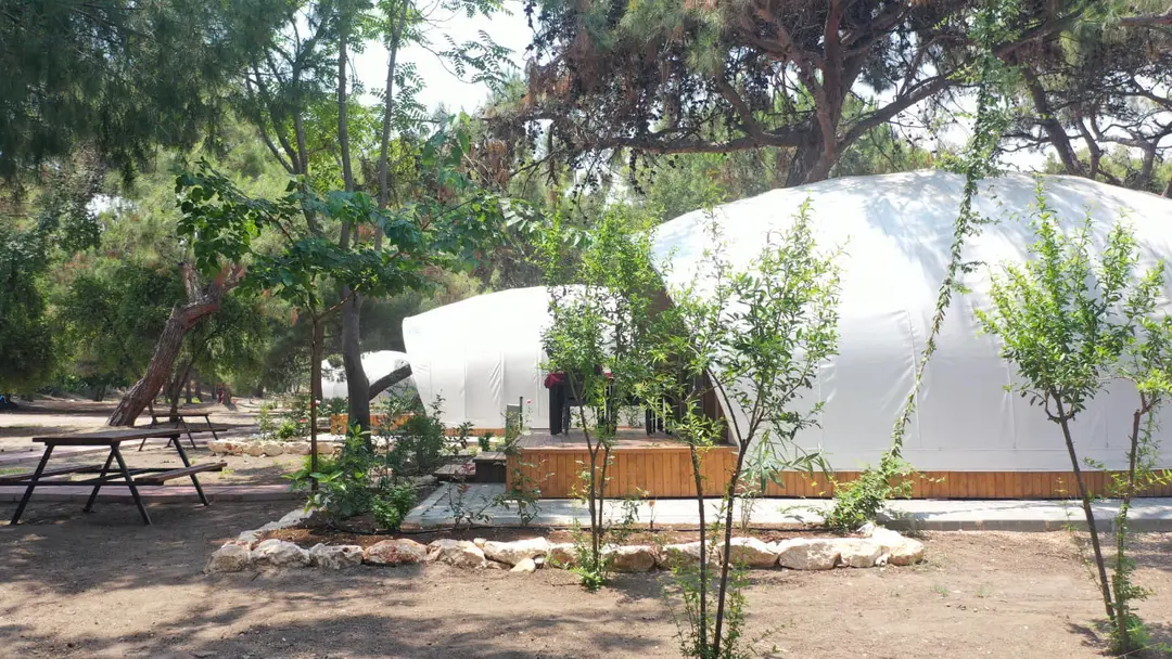 Erdemli Kommune Bungalow og Glamping Huse - Dobbelt- eller Twin Værelse med Haveudsigt — Mersin — küçük resim 8