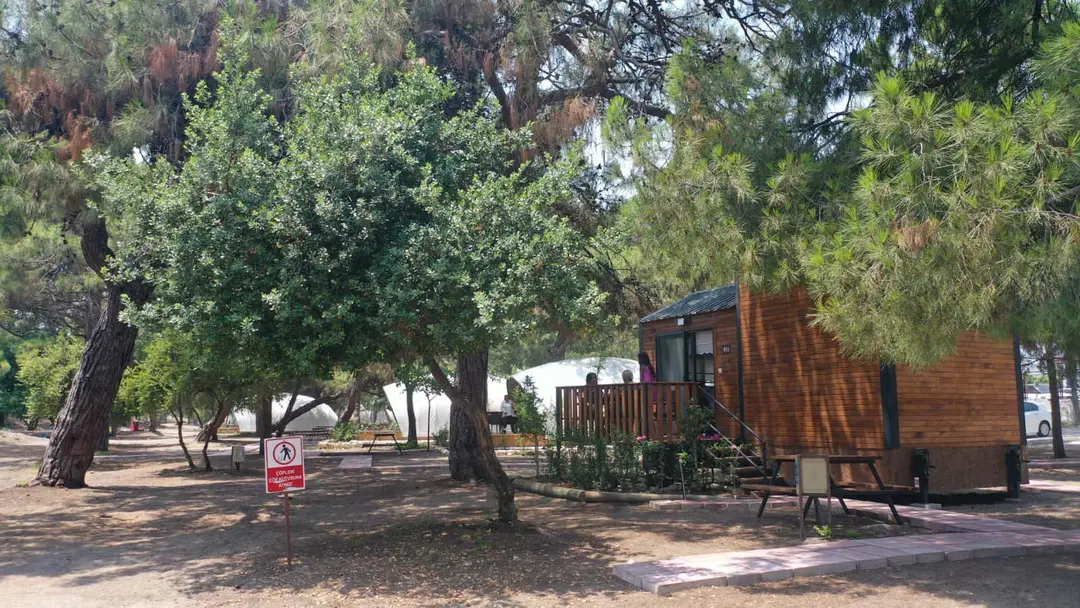 Erdemli Kommune Bungalow og Glamping Huse - Dobbelt- eller Twin Værelse med Haveudsigt — Mersin — küçük resim 5