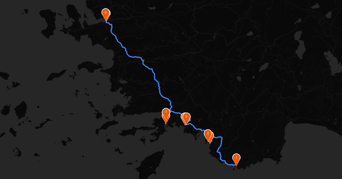 Antalya'dan İzmir'e 5 Günlük Kamp Rotası
