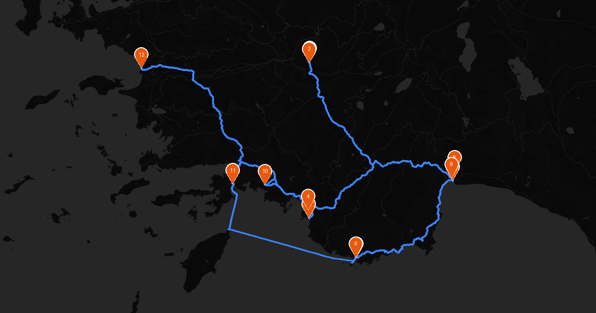 Kuşadası'ndan Antalya'ya Karavan Yolculuğu