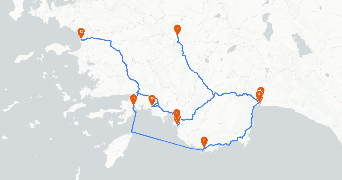 Kuşadası'ndan Antalya'ya Karavan Yolculuğu